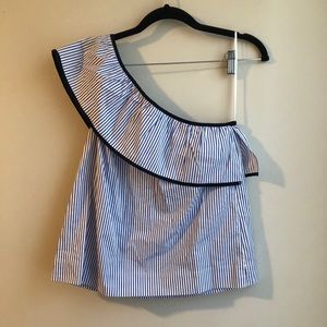 J.Crew One Shoulder Top